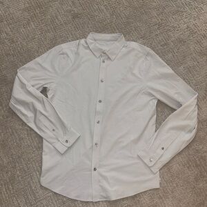 Vuori Men’s Gray Long Sleeve Bridge Button Down